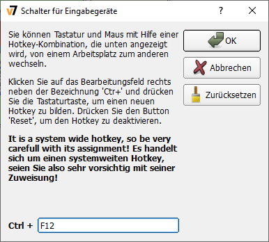 Konfigurieren Sie Tastaturkürzel zum Wechseln von Eingabegeräten