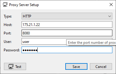 Setting up Proxy Server