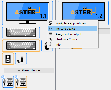 Indicate monitors