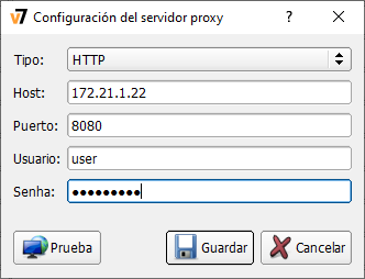 Proxy settings