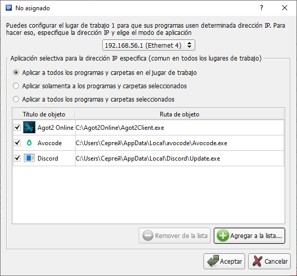 Configuring the IP address for the workstation