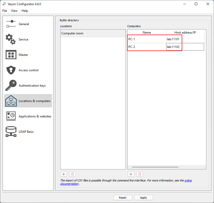 Add Host Adress/IP  (Figure 17)