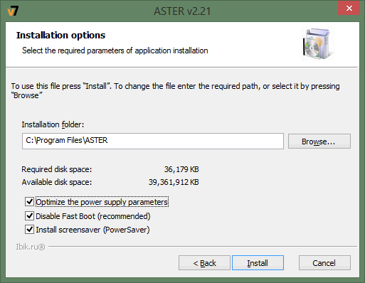 Installation options