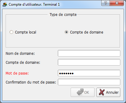 Example of setting up automatic logon with a domain account type