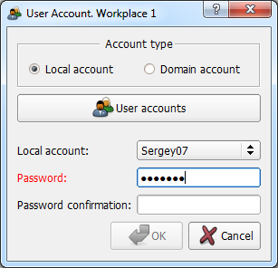  Login with local account