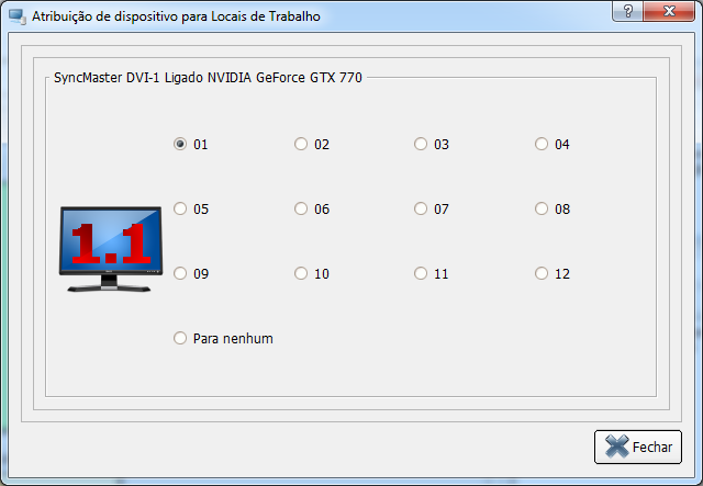 Atribuição de dispositivo a terminal