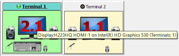 Scheda grafica assegnata al primo monitor